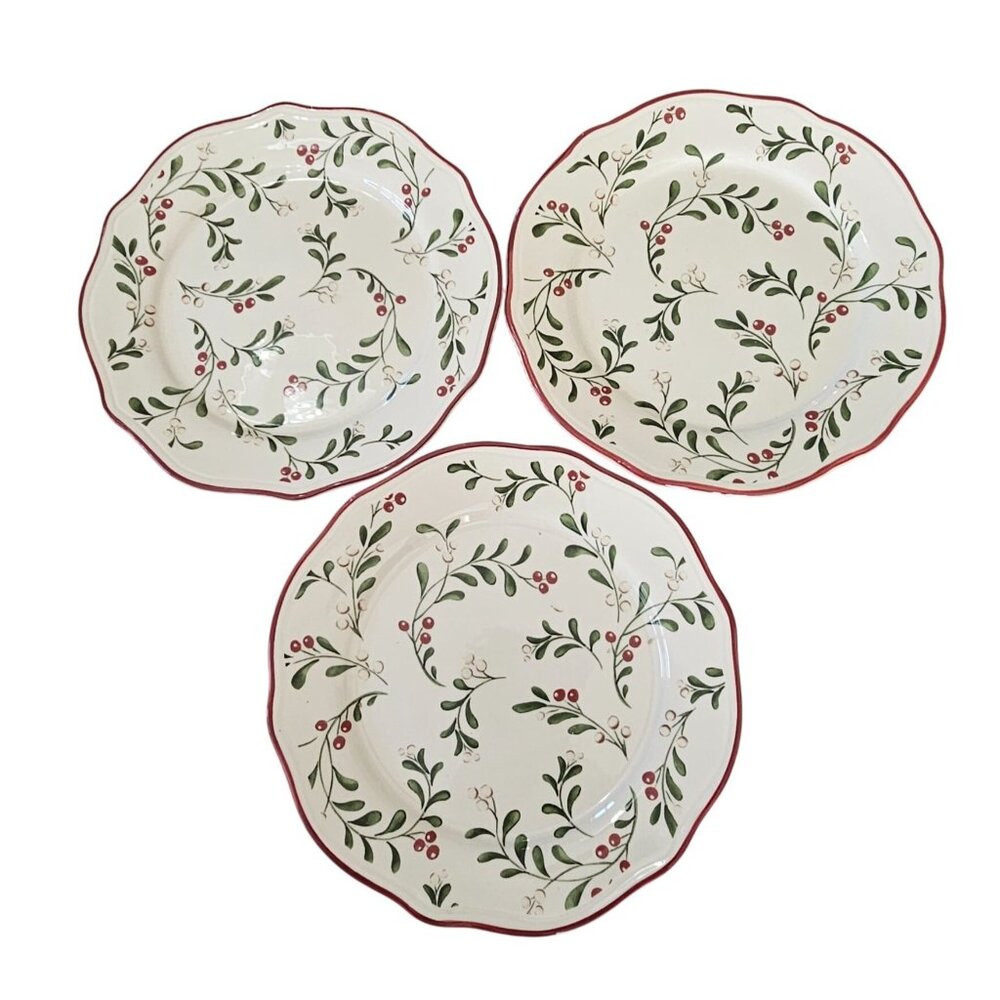 3 Better Homes Heritage Salad Plate 8.5" stoneware dishwasher microwave safe